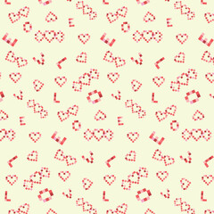 seamless background with hearts