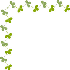 decorative leaf corner frame.