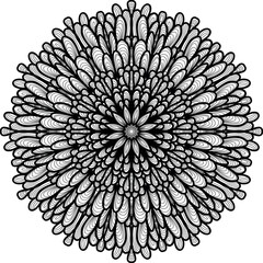 luxury decorative circular mandala lace background pattern