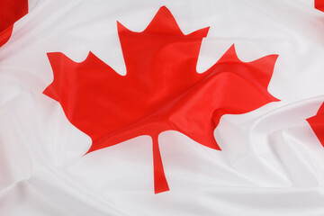 The official flag of Canada.  With the famous Maple Leaf