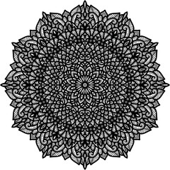 luxury decorative circular mandala lace background pattern
