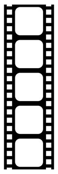 recommend clip art: Silhouette of the Filmstrip for Art Illustration, Movie Poster, Apps, Website, Pictogram or Graphic Design Element. Format in PNG
