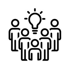 Black icon for Public ideas