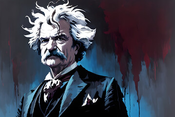 Mark Twain in various colorways