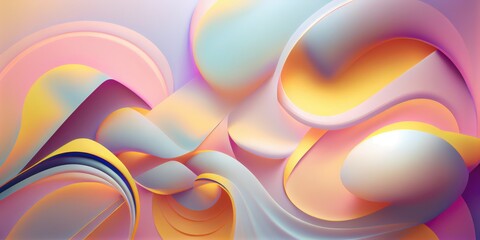 Abstract colorful background in soft pastel colors. Generative AI