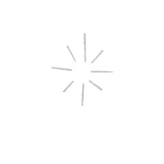 star on white background flash glitter ornament sun star bomb droplet bubble grey