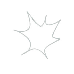 star on white background flash glitter ornament sun star bomb droplet bubble grey
