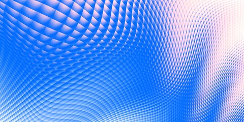 Obraz premium Abstract pattern. Horizontal background for any design. Blue waves on white background