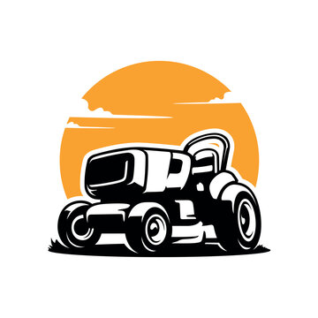 recommend clip art: silhouette of lawn mower illustration vector
