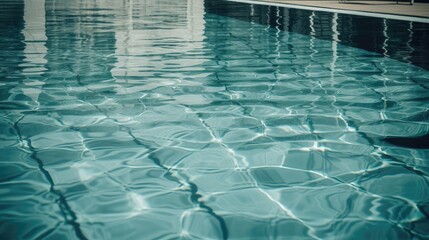 Obraz premium Water in the swimming pool. Generative AI