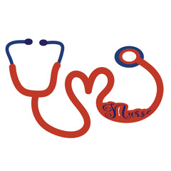 Stethoscope with nurse text,