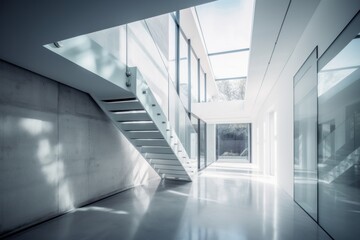 interior architecture background modern design, generative ai