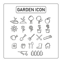 Set of garden icon