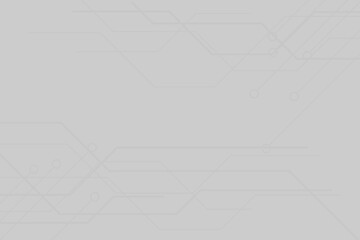 Grey background with Geometry Line. Technology template with line of geometry concept. Network background with line and dot connected together.