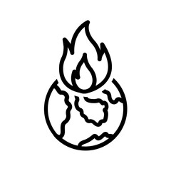 Black line icon for Chaos