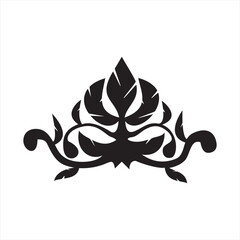 Chair-shaped plant calligraphy