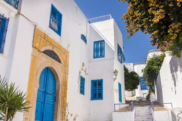 Fototapeta na wymiar The village of Sidi Bou Said, Carthage, Tunisia