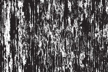 Rough Black and White Vector Texture with Distressed Overlay - Grunge Abstract Background Design for Illustration. Aged and Scratched Pattern with Retro Vintage Wall Effect. Black and white grunge.