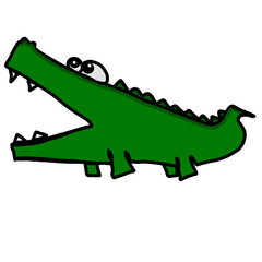 crocodile toy isolated