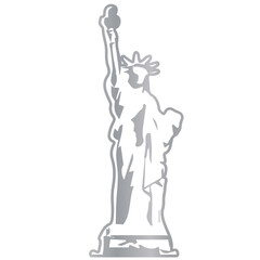 New york landmark silhouette