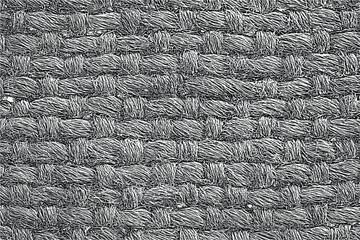 Texture of sackcloth, canvas. Vector background, shades of gray.