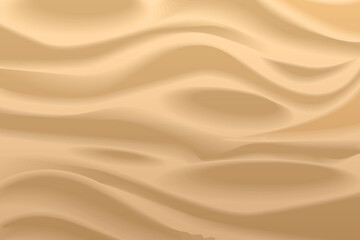 Vector background. Sand texture. Top view. Sandy beach for background. View from above. Realistic. Dune. Desert.