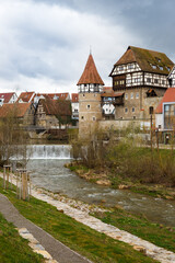 Fototapeta na wymiar Zollernschloss an der Eyach in der Kreisstadt Balingen (Zollernalbkreis)
