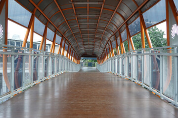 The Kebayoran Lama Skywalk is a pedestrian bridge that connects the Kebayoran KRL Station and the...
