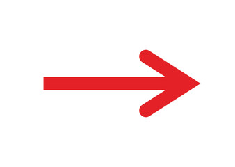 Arrow icon. Symbol of movement or path. Direction indicator.