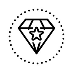 Black line icon for Pro