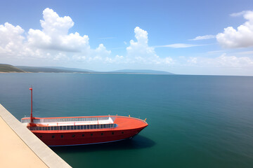 Fototapeta premium Scenic View Of Sea Against Sky