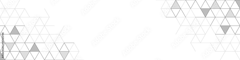 Wall mural abstract geometric background with triangle shape pattern