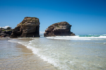 As Catedrais beach - Beach of the Cathedrals - Galicia, Spain