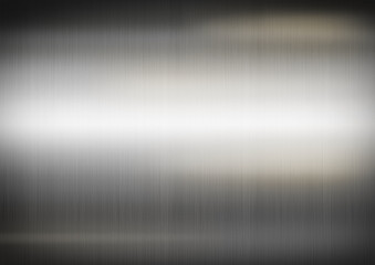 Silver brushed metal. Horizontal background texture