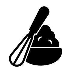 whisk glyph style icon