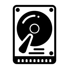 harddisk glyph style icon