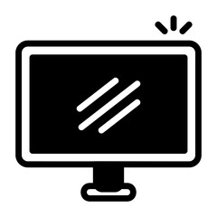 monitor glyph style icon
