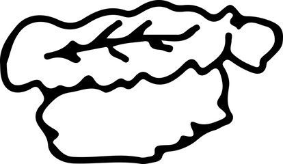 doodle sushi drawing