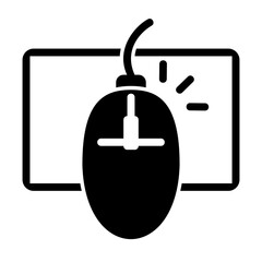 mouse glyph style icon