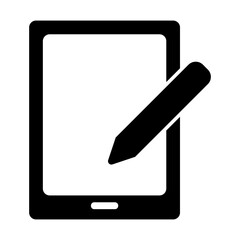 tablet glyph style icon