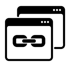 backlink glyph style icon