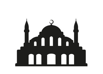Islamic Mosque. Isolated vector illustration for your design