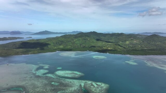 Landscapes Of The Wild Philippine Islands of Palawan, Aerial View