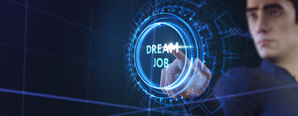 Dream job concept. 3d illustration