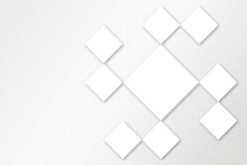 Obraz premium Several square sheets of paper templates in different sizes for print, advertising, social media, presentations. There is no color.