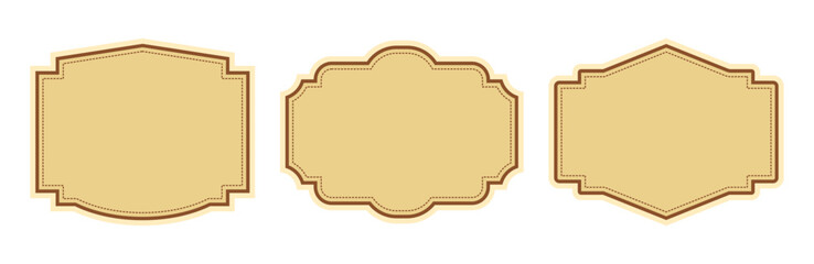banners vintage banner shape labels shape luxury frames luxury shape on a white background vector illustration