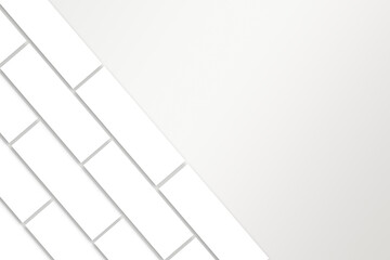 Several rectangular sheets of paper templates of different sizes for printing, advertising, social networks, presentations. There is no color.