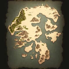 Map. Generated by AI