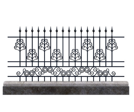 recommend clip art: wrought iron railing handrail