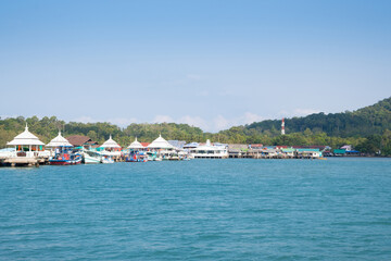 Fototapeta premium Fisherman Village on Koh Chang. THAILAND